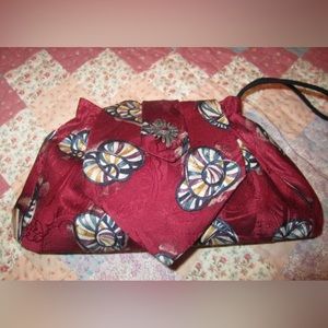 Handmade Vintage Necktie Wristlet/Clutch